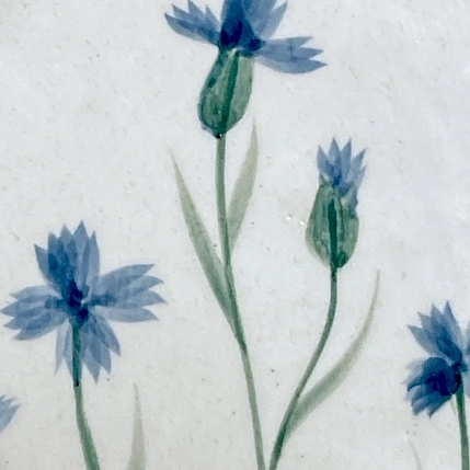 Блюдце ручной работы Верба керамика Васильки, керамика, 14 см, фото 3.