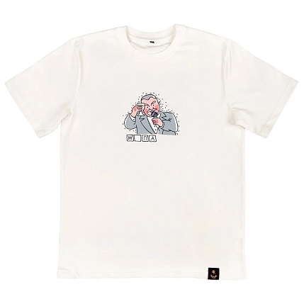 Футболка Barking Store «Old school wordle / Жопа», 3XL муж., белый, фото 1.