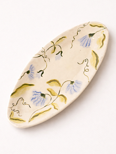 Тарелка ручной работы Yellowscoop «Колокольчики», керамика, 23 см