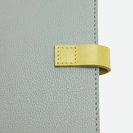 Обложка органайзер для документов с ремешком Kokosina bags, искусственная, серо-голубой, фото 2.