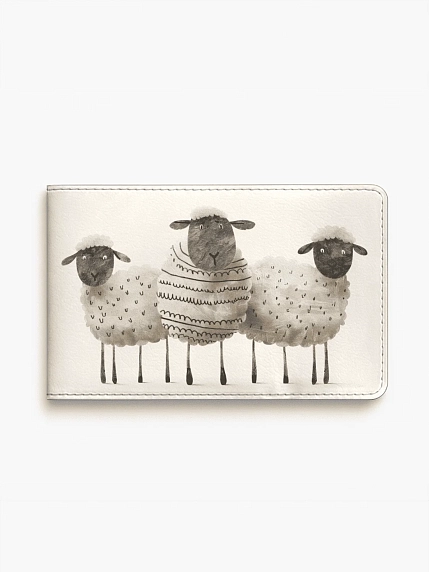 Обложка на студенческий билет DARI DARI «Три барашка», экокожа, фото 1.