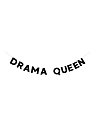 Бумажная гирлянда из букв Tak.sebe.prazdnik «DRAMA QUEEN», чёрная, картон, 240 г/м², превью фото 1
