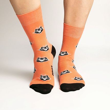 Носки «Багира из Удайпура», р-р 42-46, коралловые, фото 3.