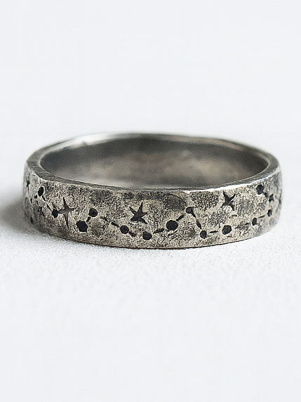 Кольцо из нейзильбера «Звездное небо», фото 1.