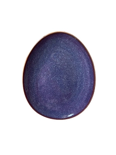 Блюдце овальное ручной работы VELES «Сумеречный Фангорн», фарфор, 19,5 см