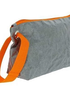 Косметичка Ranzel Bags Avocado Mini Gray/Orange, тайвек, серый, оранжевый