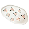 Тарелка ручной работы Slowday Ceramics с розовыми розочками «Винтаж», керамика, 25 см, превью фото 1