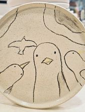 Тарелка «Чайки с желтым клювом»