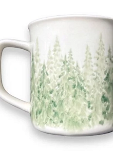 Кружка ручной работы Верба керамика «Лес», керамика, 400 мл