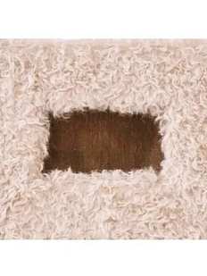 Меховая рамка для фотографий бежевая, 10x15 см