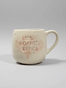 Кружка ручной работы Катя Вебер «Ешь молись **ись», белая, полуфарфор, 250 мл, превью фото 1
