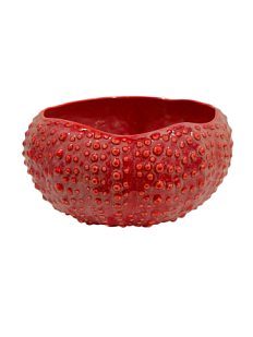 Глубокая тарелка морской ёж ручной работы VELES «Поцелуй Арвен », фарфор, 750 мл