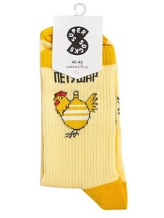 Носки «Петушар», р-р 35-40, жёлтый