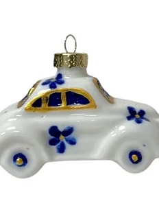 Ёлочная игрушка ручной работы «Машинка», 7 см