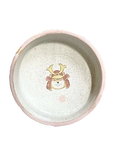 Миска ручной работы Керемет «Сиба-ину», розовая, керамика, 14 см