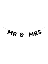 Бумажная гирлянда из букв Tak.sebe.prazdnik «MR&MRS», чёрная, картон, 240 г/м², превью фото 1