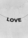 Гирлянда из чёрных букв «Love», превью фото 1