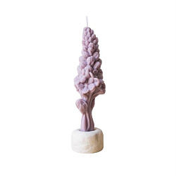 Свеча «Цветок большой» лилового цвета