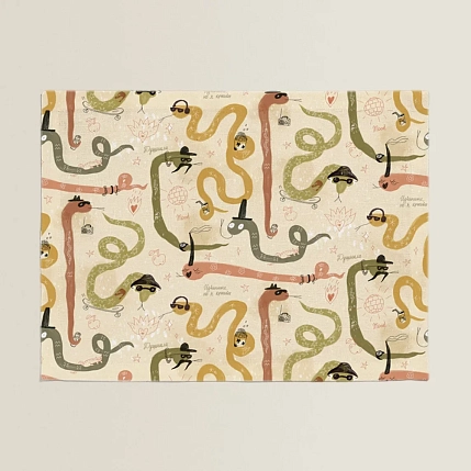 Набор из двух салфеток «Змейки», фото 2.