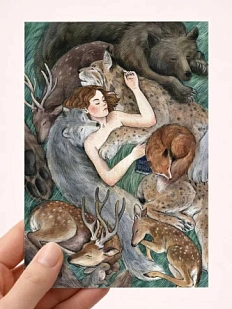 Открытка Анна Спешилова «В безопасности», А6