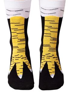 Носки «Куриные лапки», р-р 35-40, чёрные