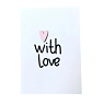 Открытка ВОЕ с деревянными элементами «With love», открывающаяся, превью фото 1
