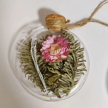 Ёлочный шар-панно Зачарованные шары «Всевидящий», 8 см, фото 2.