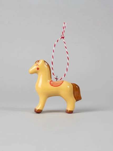 Ёлочная игрушка Маковка "Лошадка", в ассортименте, фото 1.