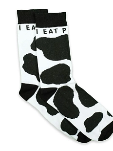 Носки Barking Store «I eat plants », р-р 40-45, чёрно-белые