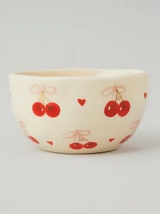 Миска-боул ручной работы «Вишенки», керамика, 300 мл