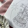 Открытка «Двухсторонняя карусель», розовая, 13,5 х 13,5 см, превью фото 2