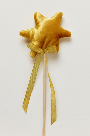 Волшебная палочка, золотая, фото 1.