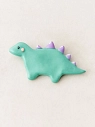 Брошь Радость Рядом «Динозаврик с шипами», полимерная глина, бирюзовая, превью фото 1