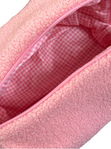 Косметичка ручной работы АМИ (Ami lé sac) «Grand», розовый барашек, фото 3.