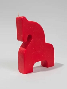 Интерьерная свеча Легенда о розе «Большая лошадка», красная, 8,5 см