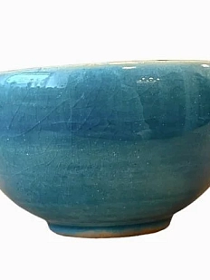 Пиала ручной работы Керумбия, лазурная, керамика