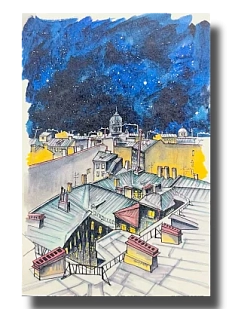 Открытка «Космос в Петербурге», Elizabeth Madar