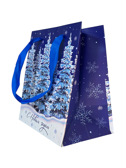 Пакет подарочный блестящий «С Новым годом», фото 2.