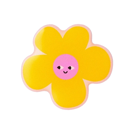 3Д Стикер на телефон Подписные изделия «Цветочек Улыбается», объёмный, фото 1.