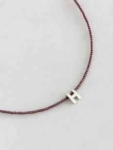 Чокер ручной работы с вашей буквой на заказ