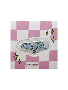 3D Стикер Катя Гиена "Angel", голубой, объемный