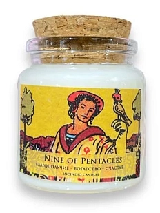 Соевая свеча Таро «Девятка пентаклей», 55 мл