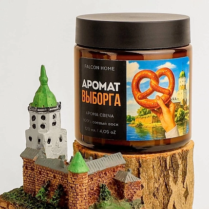Сувенирная свеча Санкт-Петербург «Выборг», фото 2.