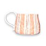 Кружка ручной работы «Полосы», розово-красная, керамика, 450 мл, превью фото 1
