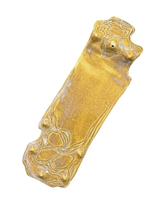 Подставка для благовоний Корсак с шипами, бежевая, керамика