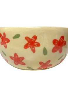Миска ручной работы Малёма с росписью «Цветы», 350 мл