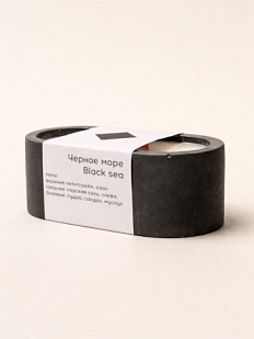 Интeрьерная свеча «Черное море», соевый воск, маленькая