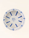 Тарелка - шляпа ручной работы "Цветочки", керамика, 18 см, превью фото 1
