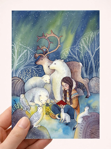 Открытка Анна Спешилова «Сказки Севера», односторонняя, фото 1.
