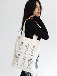 Шоппер «Girl's power», бежевый